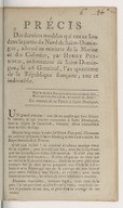 Précis des derniers troubles qui ont eu lieu dans la partie du nord de Saint-Domingue le 26 Germinal. H, Henry. 1795