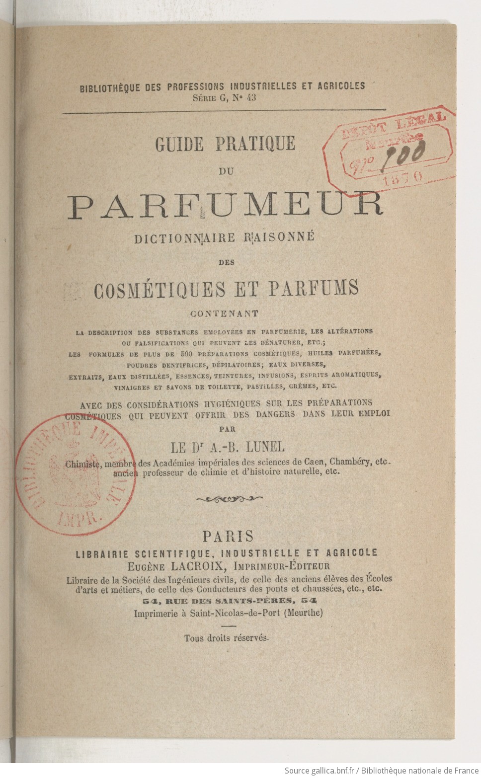 dictionnaire des parfums