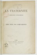 La Fraternité, association d'Indo-Chinois. Note pour nos compatriotes  V. T. Phan. 1913