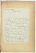 Lettre du bailli de Suffren à  M. de Beaubrun, agent à Goa  1782