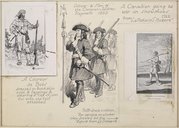 Un coureur de bois, Un officier et ses hommes du Régiment Carignan-Salières [...]C. W. Jefferys