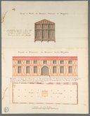 Plans du Rez de Chaussée et Premier Etage du Bâtiment Servant de Magazin 1732
