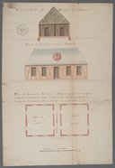 Plan du batiment servant d'hopital pour les nègres malades  A. de Batz. 1732