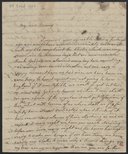 Lettre autographe signée de Mary Litchfield à son amie Nanny  1776