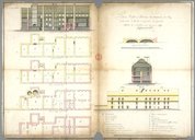 Plans, profils et élévation des magasins du Roy de la ville de Kebec, capitale du Canada  1716