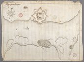 Plan du fort de Pentagouet  1670