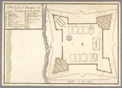 Plan du fort de Maurepas a la coste meridionale de la Floride 1745