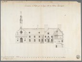 Elévation et Profil (...) du Palais Episcopal  1743