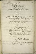 Correspondance à l’arrivée de la Louisiane. Mémoire concernant l'introduction des nègres et la culture du tabac en Louisiane 1750