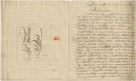 Letter from John Davis, New Orleans to François Joseph Talma  1821