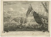 A View of the Landing [in] the New England Forces in ye Expedition against Cape Breton. J. Stevens. 1779