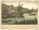 Vue de Quebeck. Une ville du Canada dans l'Amérique septentrionnale auprès du rivage gauche du fleuve St Laurent  1776