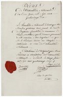 Decree of the French National Assembly on the Death of Benjamin Franklin  1790