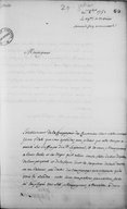 Lettre de François-Marc-Antoine Lemercier au ministre1752