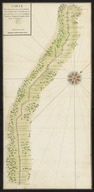 Carte du chemin du fort de la Mobille aux villages des Tchaktas. Service historique de la Défense. 1732