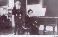 Wanda Landowska. Au clavecin chez Léon Tolstoï à Iasnaia Poliana  1900
