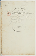 Dossier de la trouvaille de Troyes, 1726-1727 .