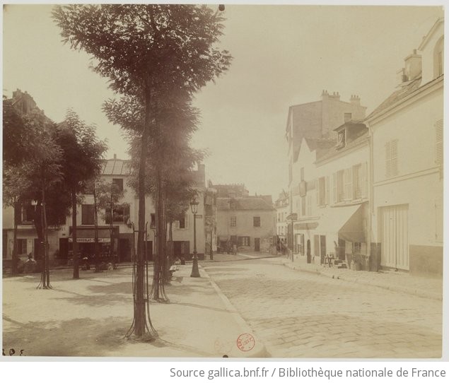 Montmartre Place Du Tertre Et Rue Norvins Photographie Atget Gallica