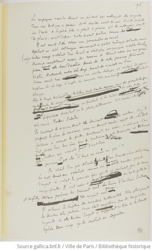 Bibliothèque Historique De La Ville De Paris. Manuscrits De Gustave ...