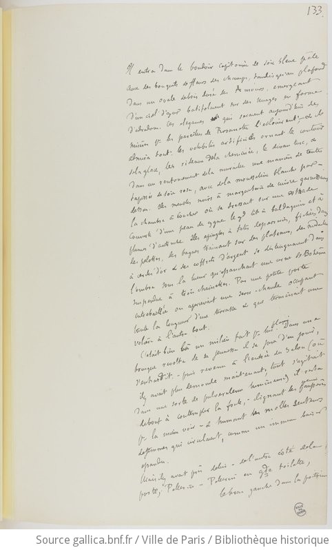 Bibliothèque Historique De La Ville De Paris. Manuscrits De Gustave ...