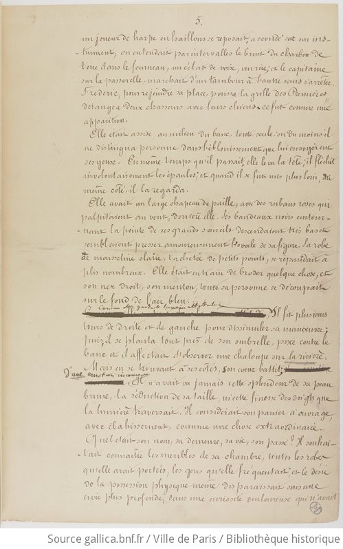 Bibliothèque Historique De La Ville De Paris. Manuscrits De Gustave ...