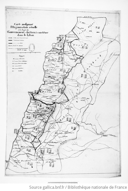 [Liban]. Documents établis En France En Vue D'imposer Au Sultan De ...