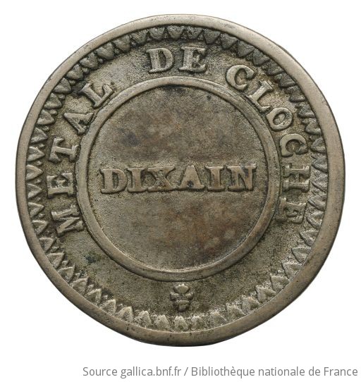 [monnaie : Royaume De France, Louis XVI, Dizain, 1791] | Gallica