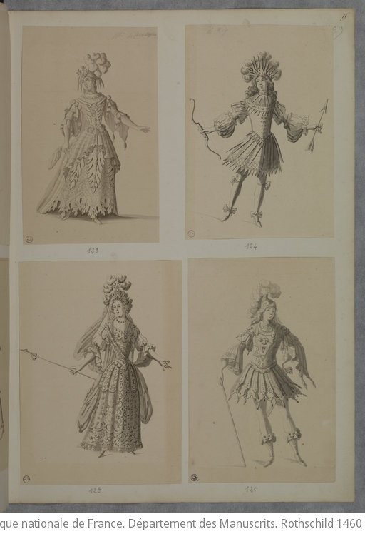 DESSINS ORIGINAUX ET CROQUIS D'habillements, Mascarades, Scènes Et ...