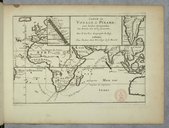 Carte du voyage de Pirard aux Indes Orientales  P. Duval. 1677