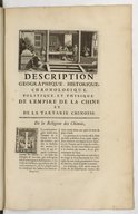Description géographique, historique, chronologique, politique et physique de l'Empire de la Chine et de la Tartarie chinoise  Père J.-B. Du Halde. 1735
