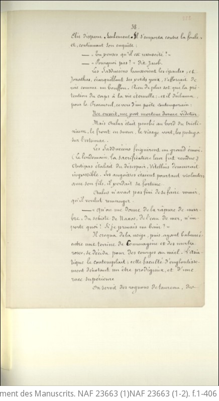 Œuvres Manuscrites De Gustave Flaubert (manuscrits Définitifs, Avec ...