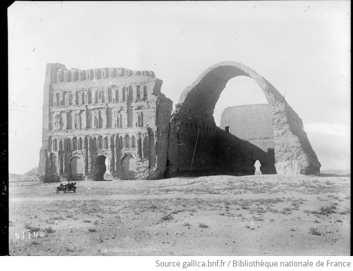 Ct siphon Arch Meyerber Irak palais de Shahpur 1er arche Taq