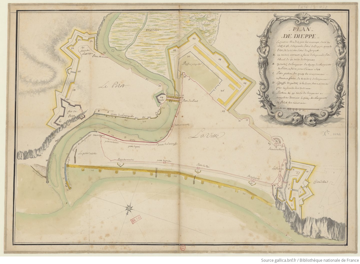 Plan de Dieppe [1687]