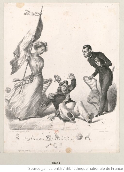 Caricature de Louis-Philippe Ier : poussée révolutionnaire et chute d'un  roi - Archives départementales du Puy-de-Dôme