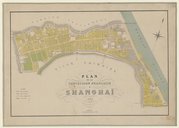 Plan de la concession française à Shangaï en 1882  1883
