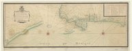 Carte de la coste de la Louisiane depuis la baye de St Loüis, ou de St Bernard V. Devin. 1720