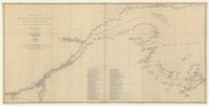 Carte du golfe et du fleuve Saint-Laurent (...) jusqu'au lac Ontario J.-B. d'Anville. 1754