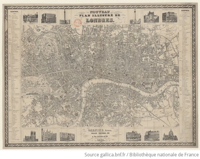 Carte illustrée de Londres