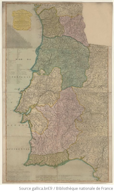 Mapa General del Reyno de Portugal. Por Don Tomás López Geografo de