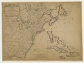 Carte des possessions angloises dans l'Amérique septentrionale pour servir d'intelligence à la guerre présente  1777