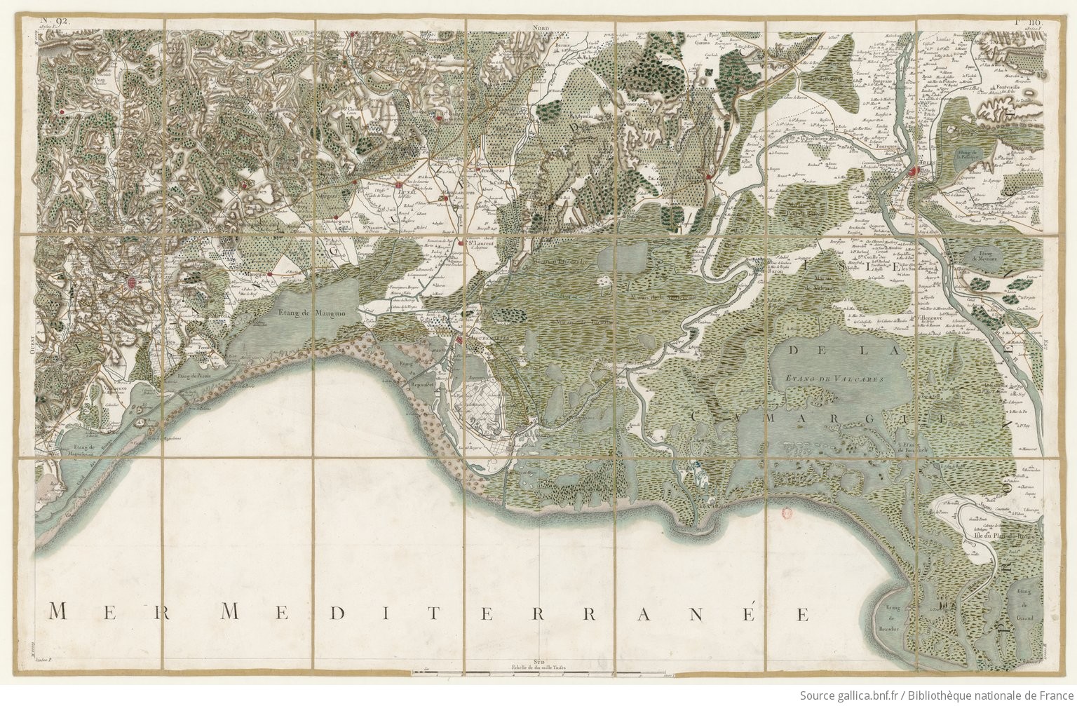 carte de cassini montpellier bnf