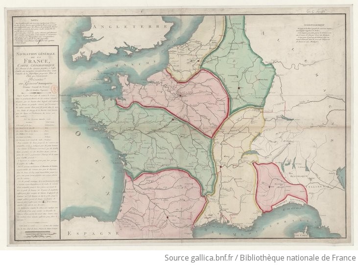 Navigation Générale De La France Carte Géographique Des - 