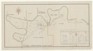 Plan géométrique des établissemens, plantations en canes et du canal sur l'habitation de Mr. le Baron de Breteuil à la Grande Rivière de Jérémie. Mancel. 1788