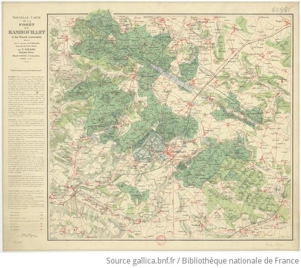 Nouvelle carte de la forêt de Rambouillet et des massifs environnants
