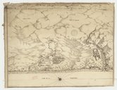 Veüe du fort, bourg et rade de la Basseterre à la Guadeloupe. F. Blondel. 1667