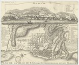 Plan de la ville du Cap, a la côte septentrionale de Saint Domingue. 17..