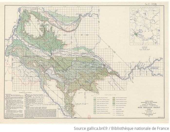 Boise irrigation project, Idaho. 5 miles Gallica