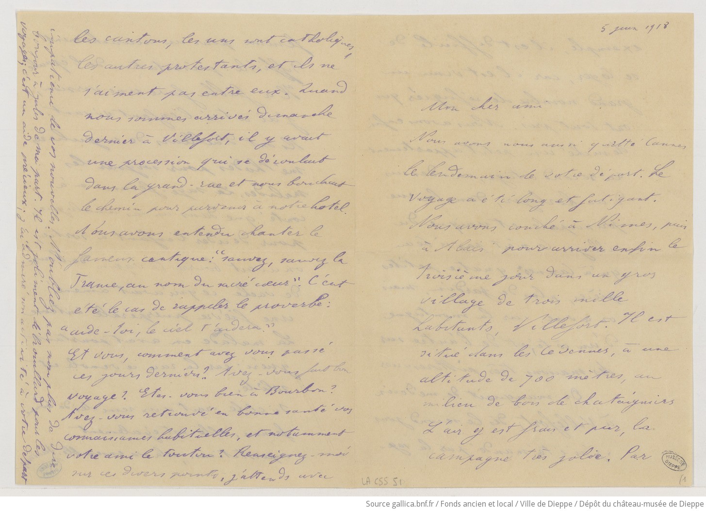 [47 lettres et 1 carte-lettre de Félix Regnault à Camille Saint-Saëns] (manuscrit autographe)