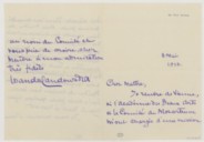 Lettre de Wanda Landowska à Camille Saint-Saëns  1910