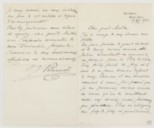 Lettre d'Ignace Paderewski à Camille Saint-Saëns  1910